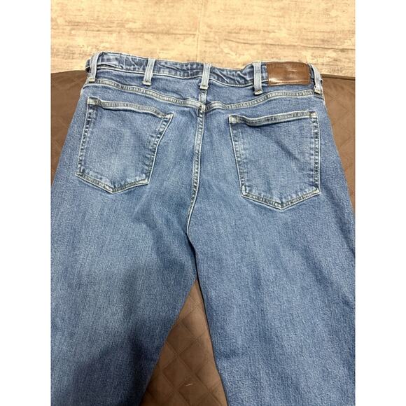 Men’s Lands End Rigid Traditional Fit 5 Pocket Jeans - Size 36 - Picture 7 of 10